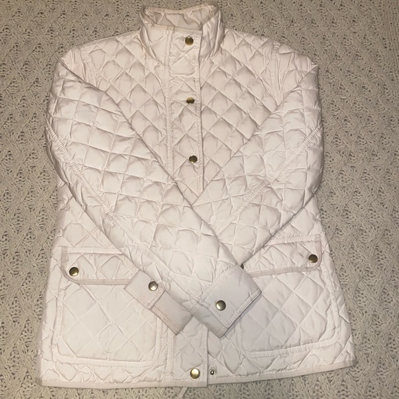 J. Crew Jackets & Blazers - J. Crew Down Quilted Lightweight Jacket in Ivory